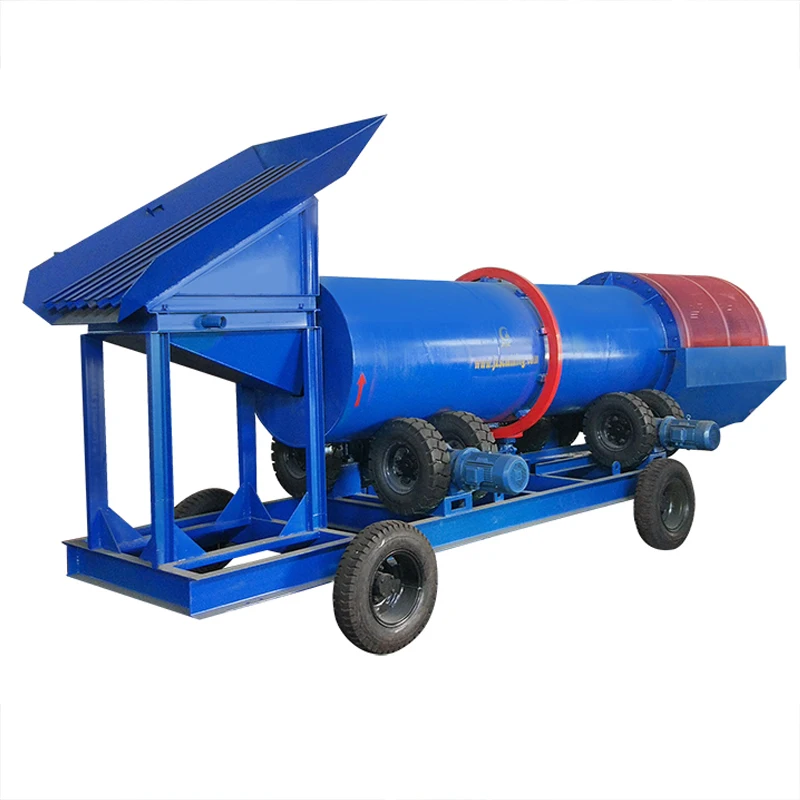 Clay Mineral Ore Washing Machine Rotary Drum Gold Wash Trommel For Sale
