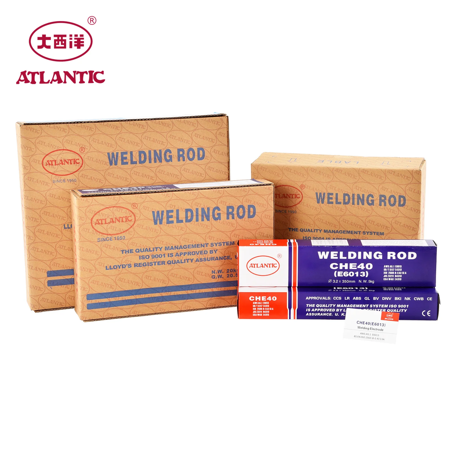 ATLANTIC E6013 E7018 Welding Rod with OEM service 2.5/3.5/4.0mm