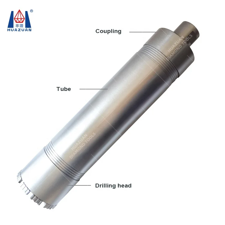 Professional diamond tipped 3 parts reinforced concrete core drill bits for sale