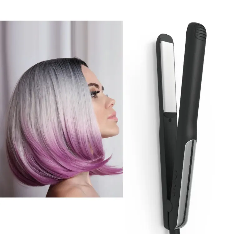 450 F Private label lcd display MCH heating high temperature ceramics professional hair straightener titanium flat iron