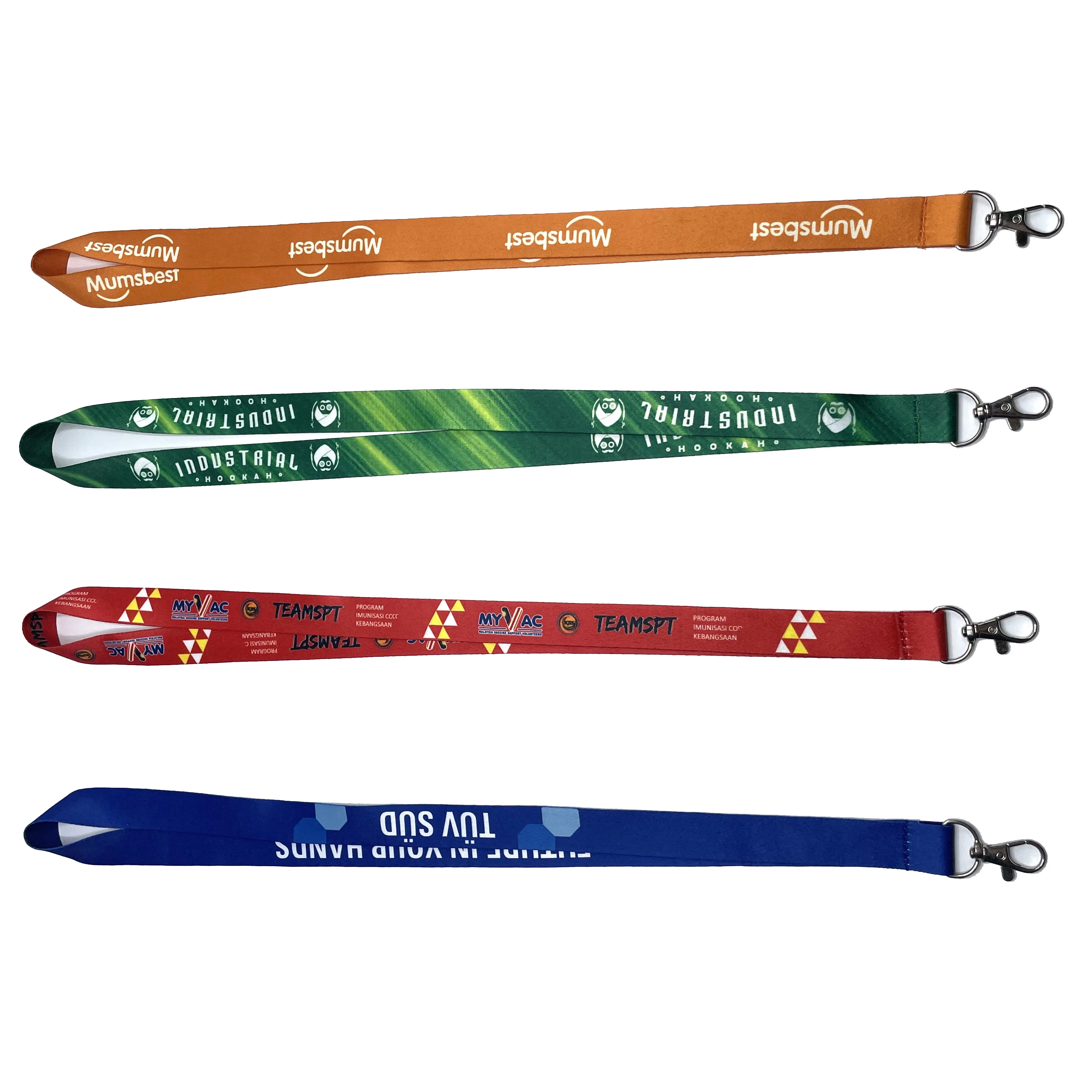 Polyester Lanyard Manufacturer Free Sample Promotional Neck Lanyards With Logo Custom