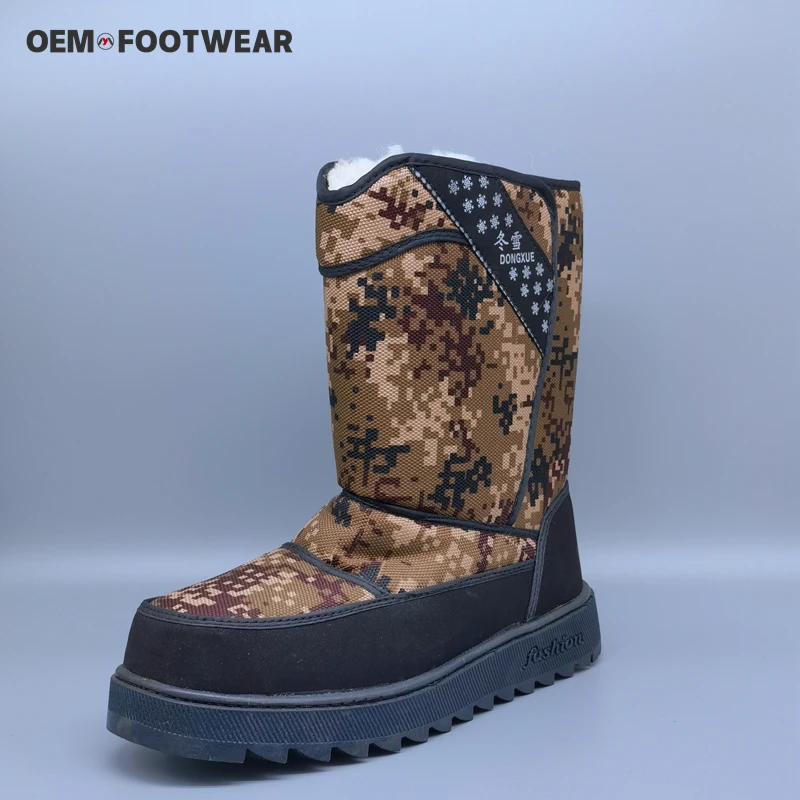 Factory Spot Low Price Winter Short Boots White Cotton Shoes Comfortable And Warm Snow Boots For Men