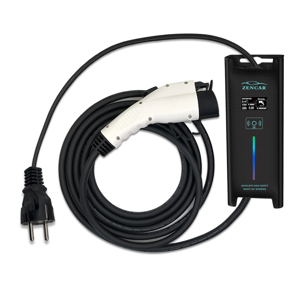 
Level 2 charger 16A 3.5KW Type 1 level 2 charger for leaf clarity fiat with Schuko plug 
