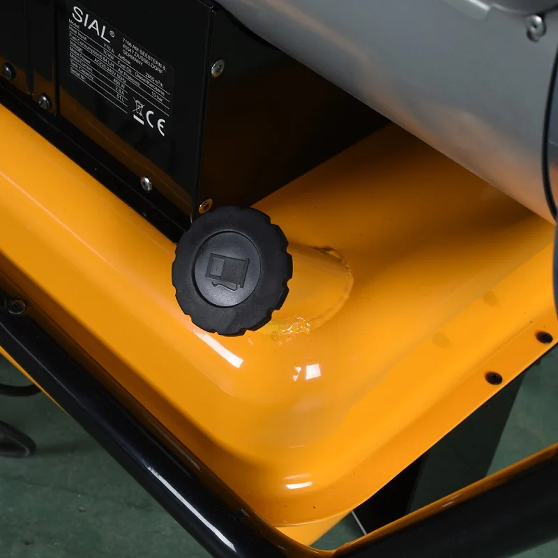 SIAL 80KW Portable Customized Industrial Diesel Kerosene Forced Air Heater Industry Heating Process with Wheels