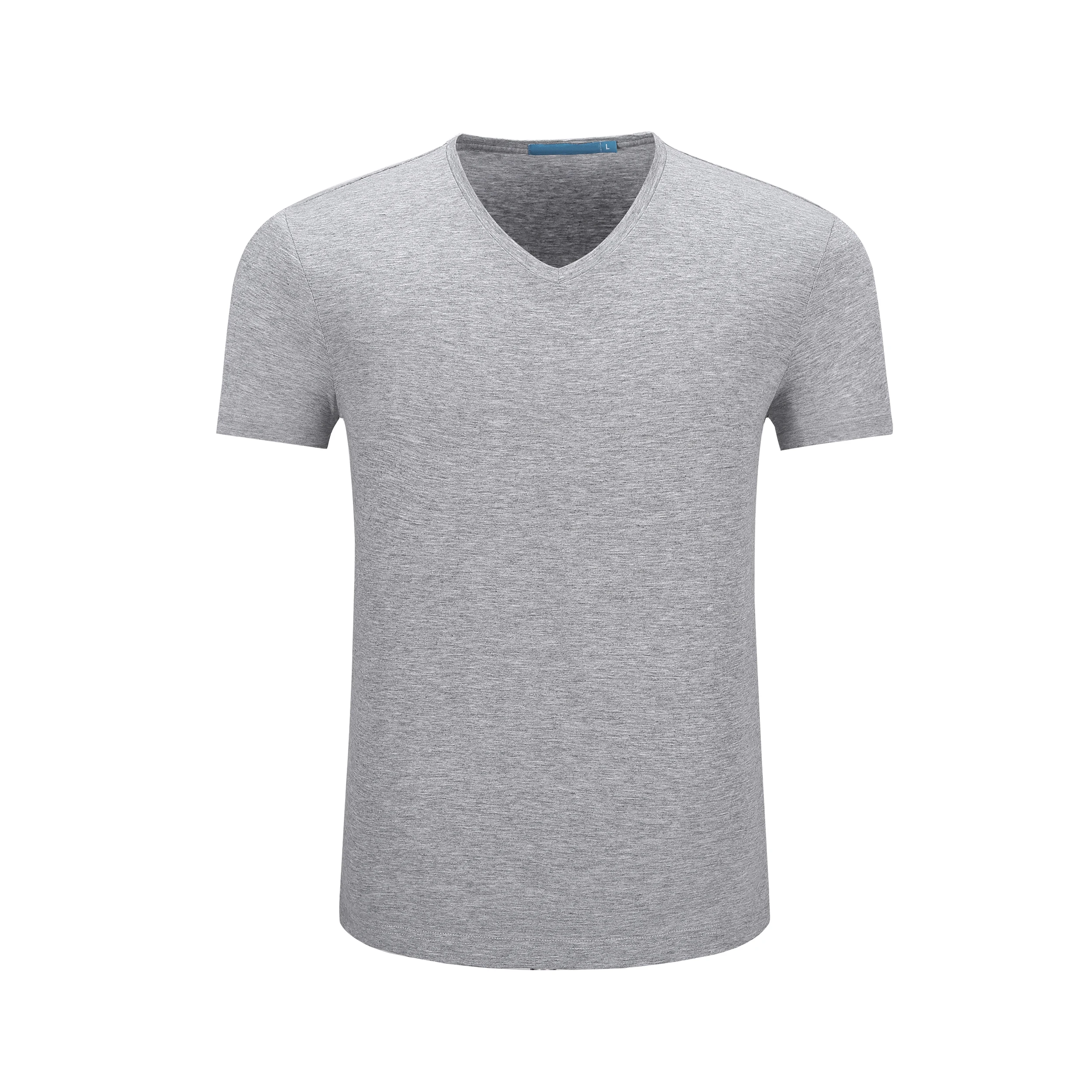OEM high quality 100% cotton t shirts men tee shirt V neck t shirts
