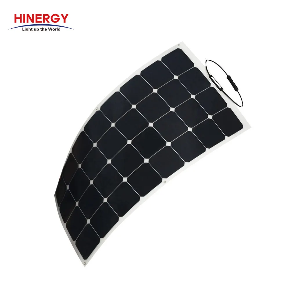 Гибкая наружная монокристаллическая солнечная панель 100 Вт sunpower etft