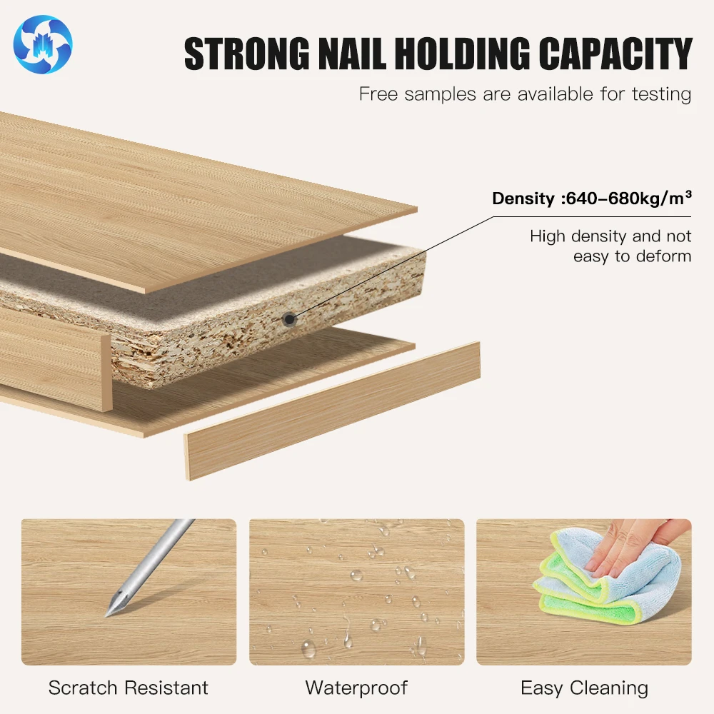 TOPOCEAN Best quality 1220x2440mm 12mm 15mm 18mm 22mm 25 mm particle board melamine boards flakeboards