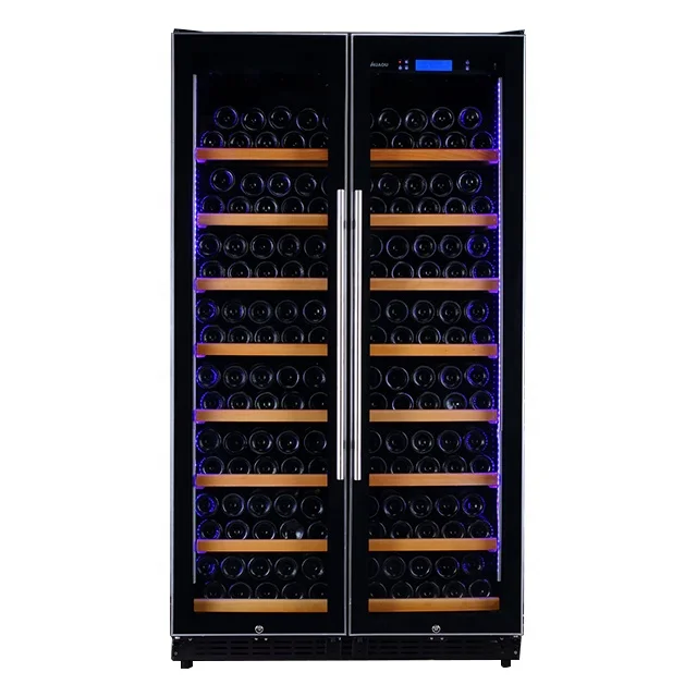 Huaou Stainless Steel Door 320 Bottles Compressor Custom Wine Cellar Cooler
