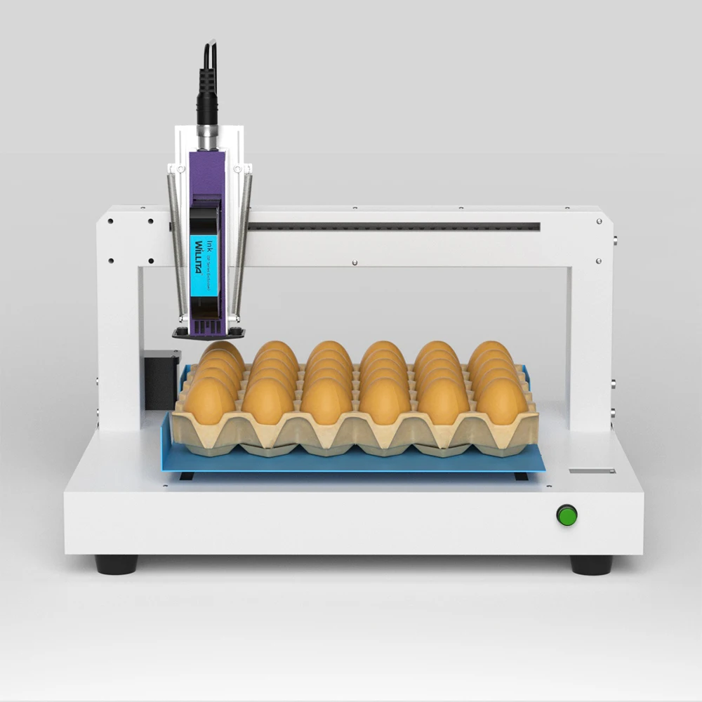 Continuous Egg Date Printer Automatic Inkjet Printer For Egg Online Inkjet Printer High-Speed Expire egg coding machine