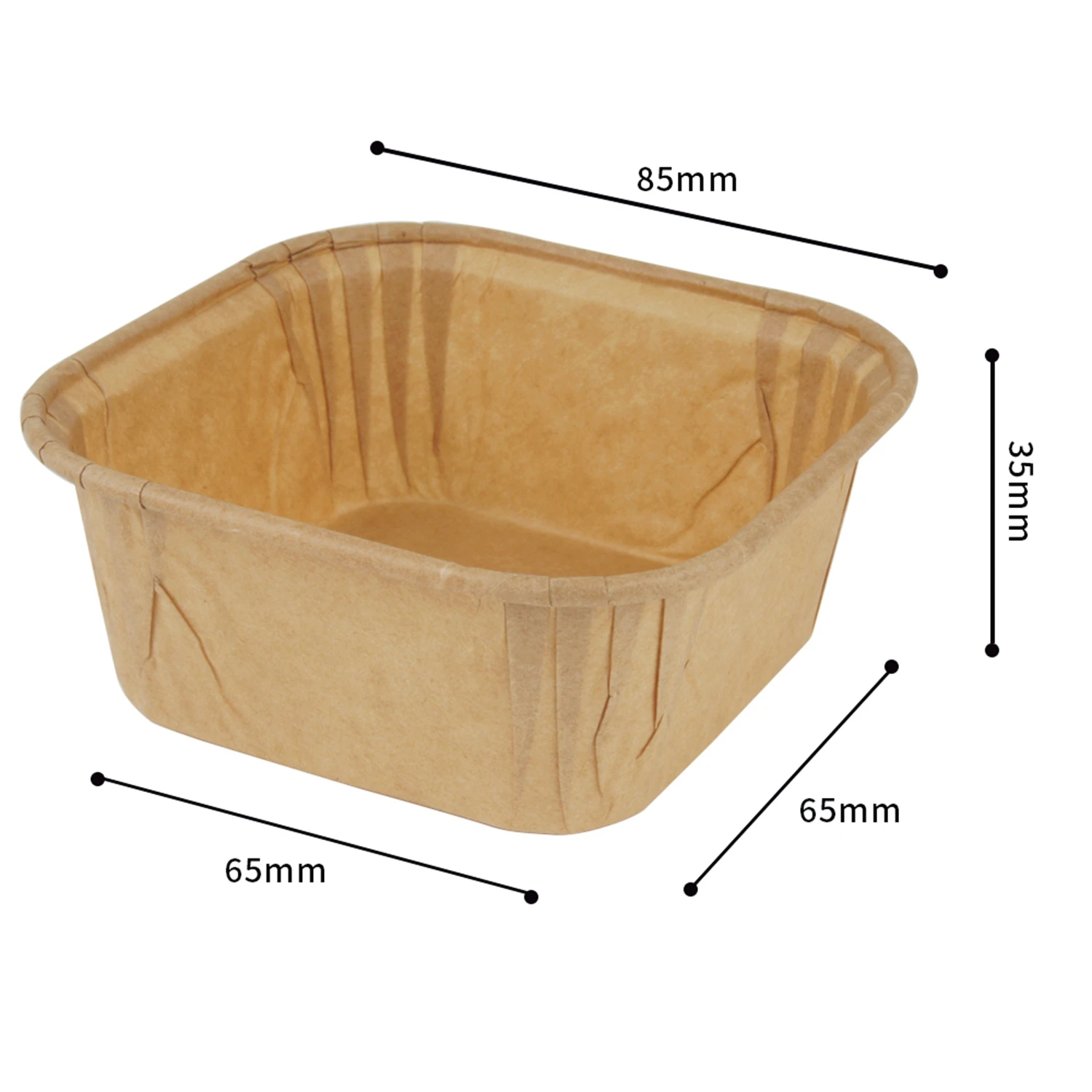 Food Grade PET Coated Paper Baking Cup with Lid,Heat Resistant Greaseproof Bread Muffin Cake Disposable Paper Baking Mold