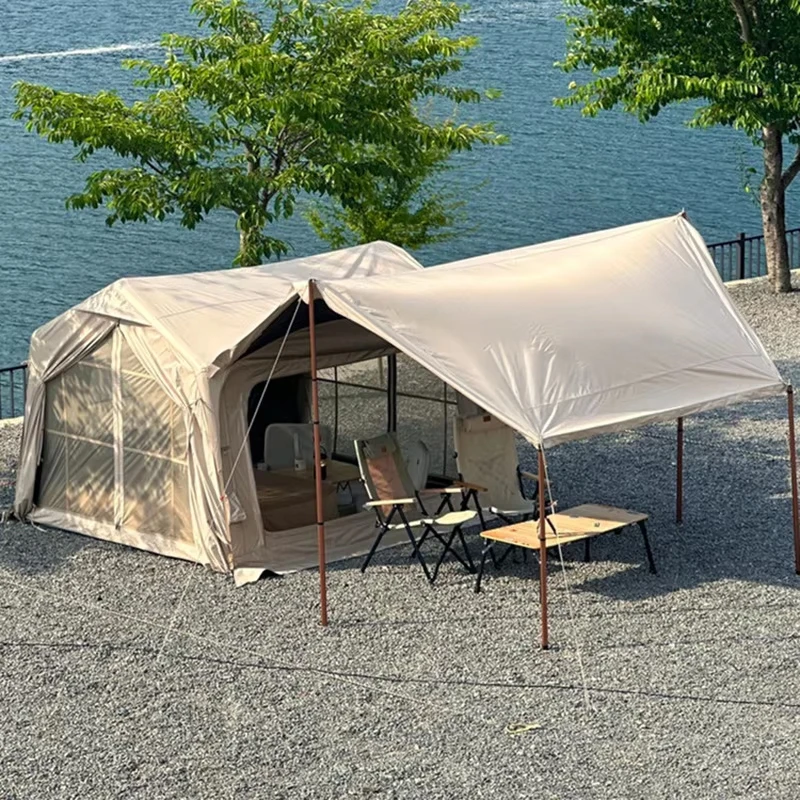 Hot family outdoor camping inflatable tent Automatic pop-up air tent waterproof sunscreen trade show tent