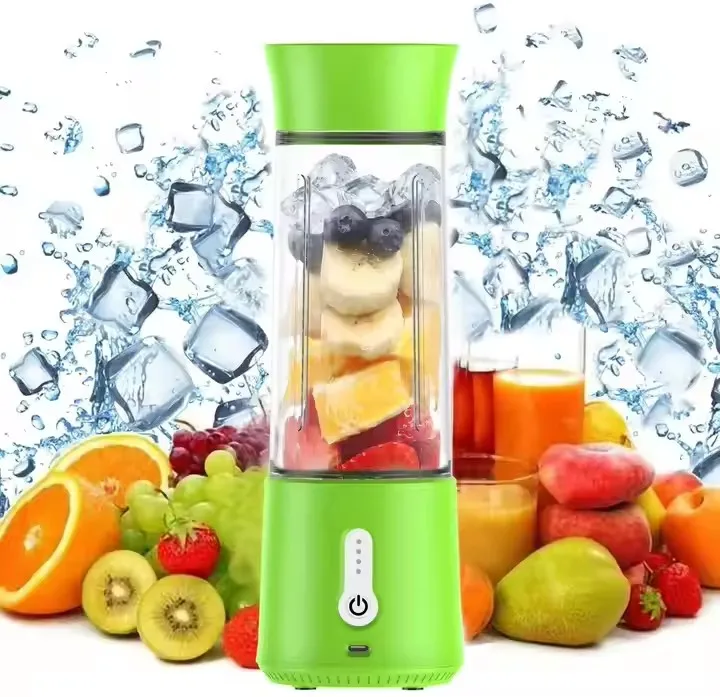 BPA Free Safety Lock 4000mAh Battery Electric USB Rechargeable Portable Mixer Blender Mini Fruit Juicer Machine