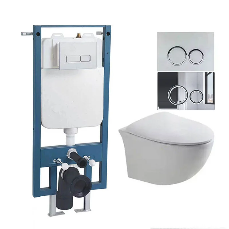 Back To Wall Concealed Cistern Wall Hung Toilet Tank Hidden Cistern With Stainless Steel Frame
