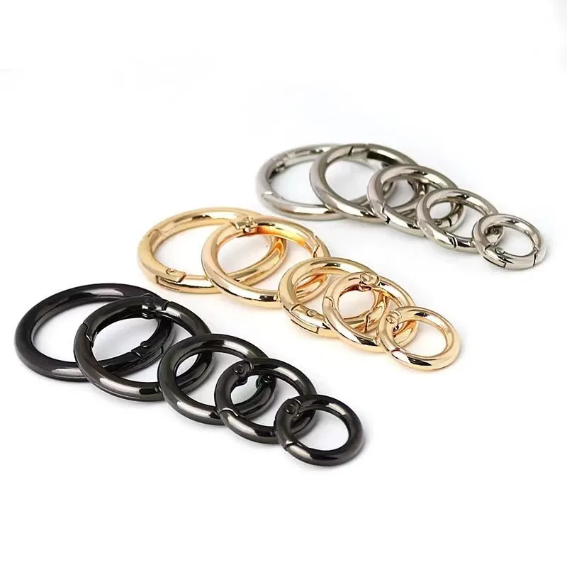 10-60mm Hardware Accessories Zinc Alloy Suspenders Shoes Hat Round Buckle DIY Luggage Handbag Zinc Alloy O Ring