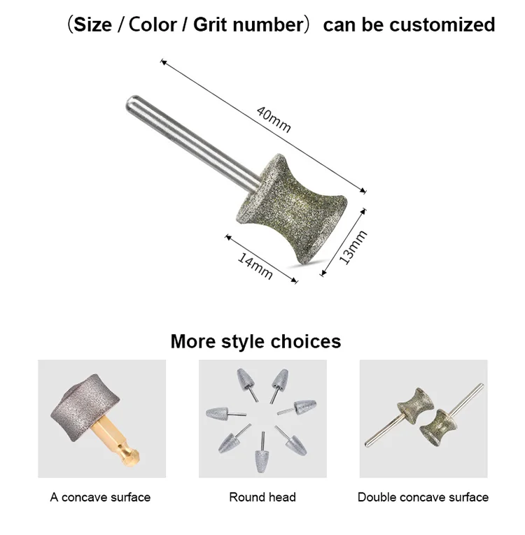 Diamond Dog Nail Grinder for Rotary Tool-1/8' Dremel Dog Nail Grinder Bit dog grinding head for Animals Nail Care