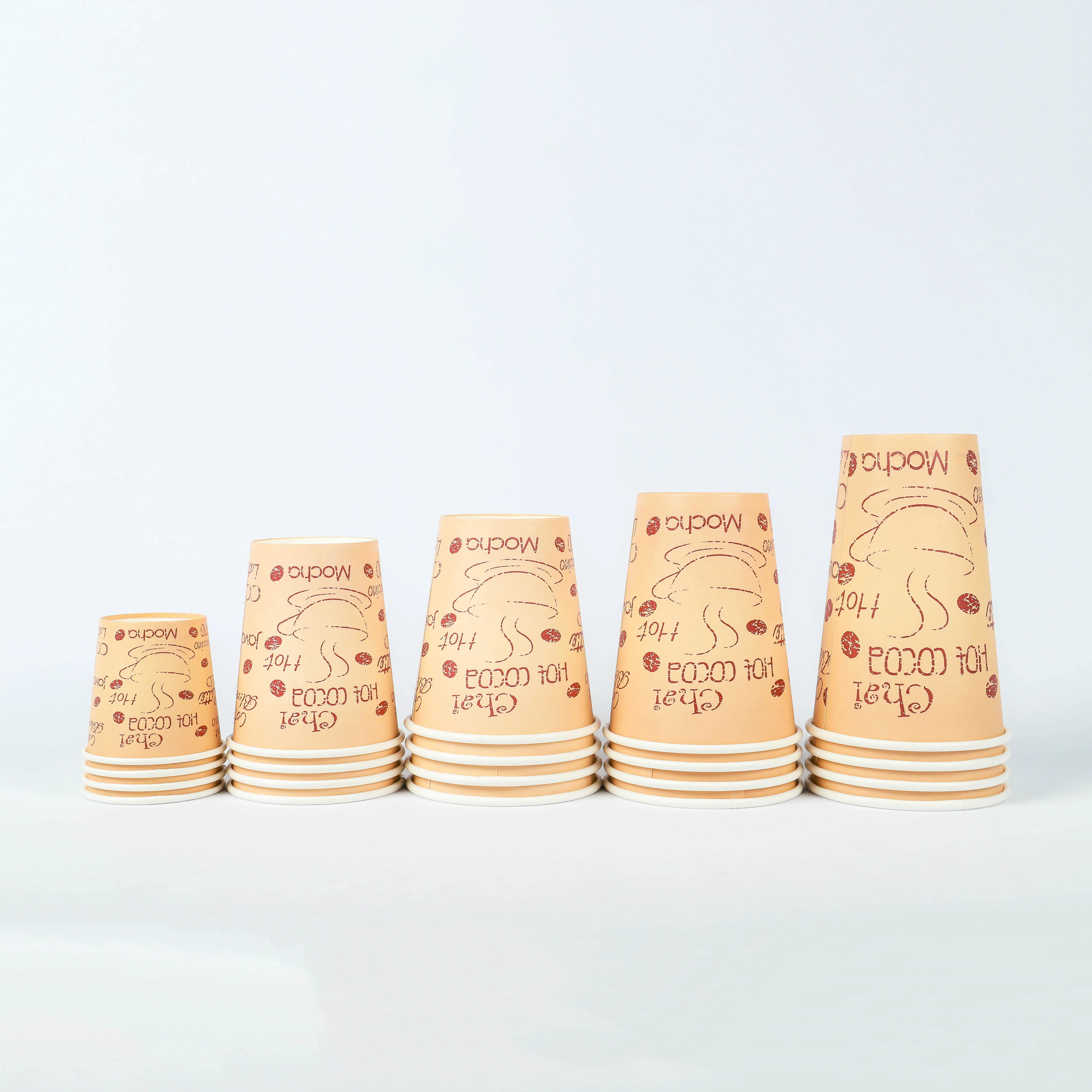 Multi Size Large Small Ounce Cups In Stock Disposable 6 7 8 16 20 22 24 9 10 12 14 Oz Tea Arabia Soda Coffee Drink Paper Cup