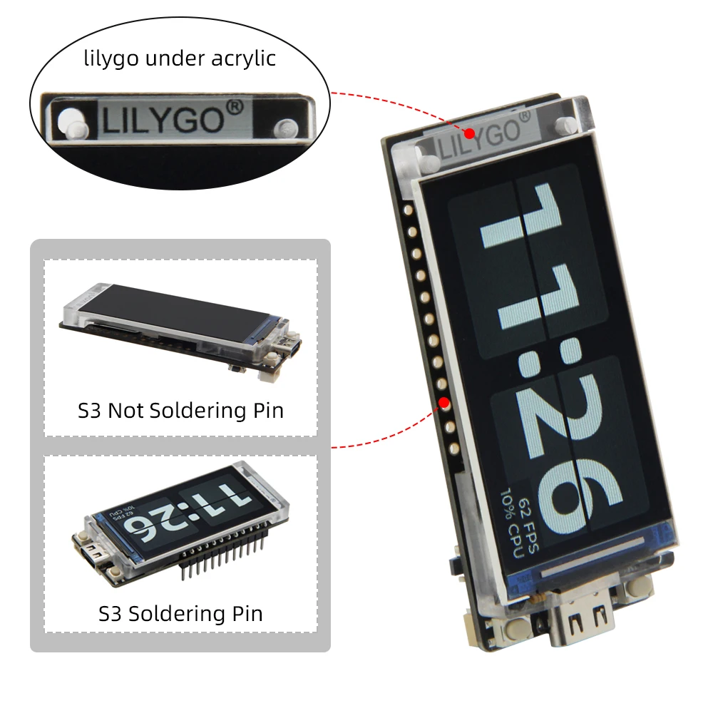 Материнская плата LILYGO TTGO для Arduino с ЖК-дисплеем диагональю 1 9 дюйма