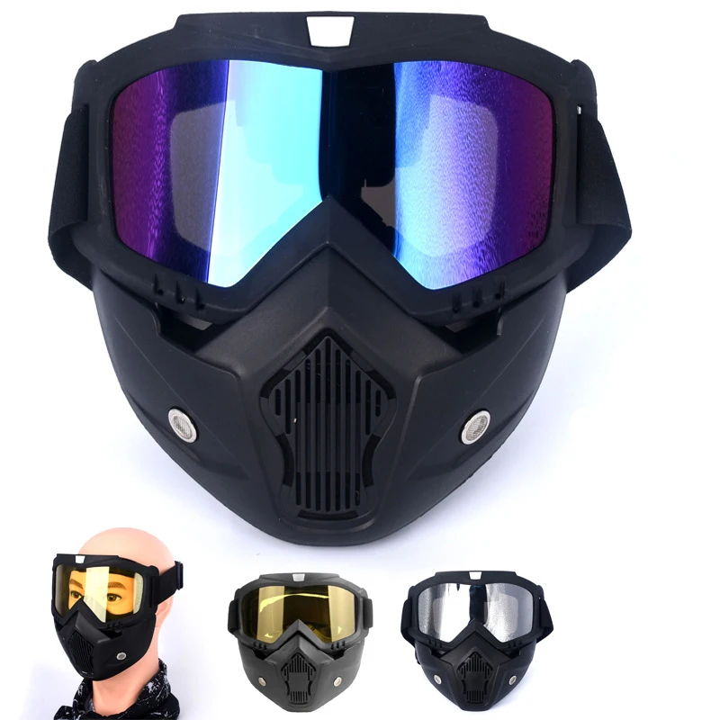 Outdoor Sport Windproof Mask Goggle HD Motorcycle Glasses Snowboard Eyewear Riding Motocross Summer UV Protection Sunglasses