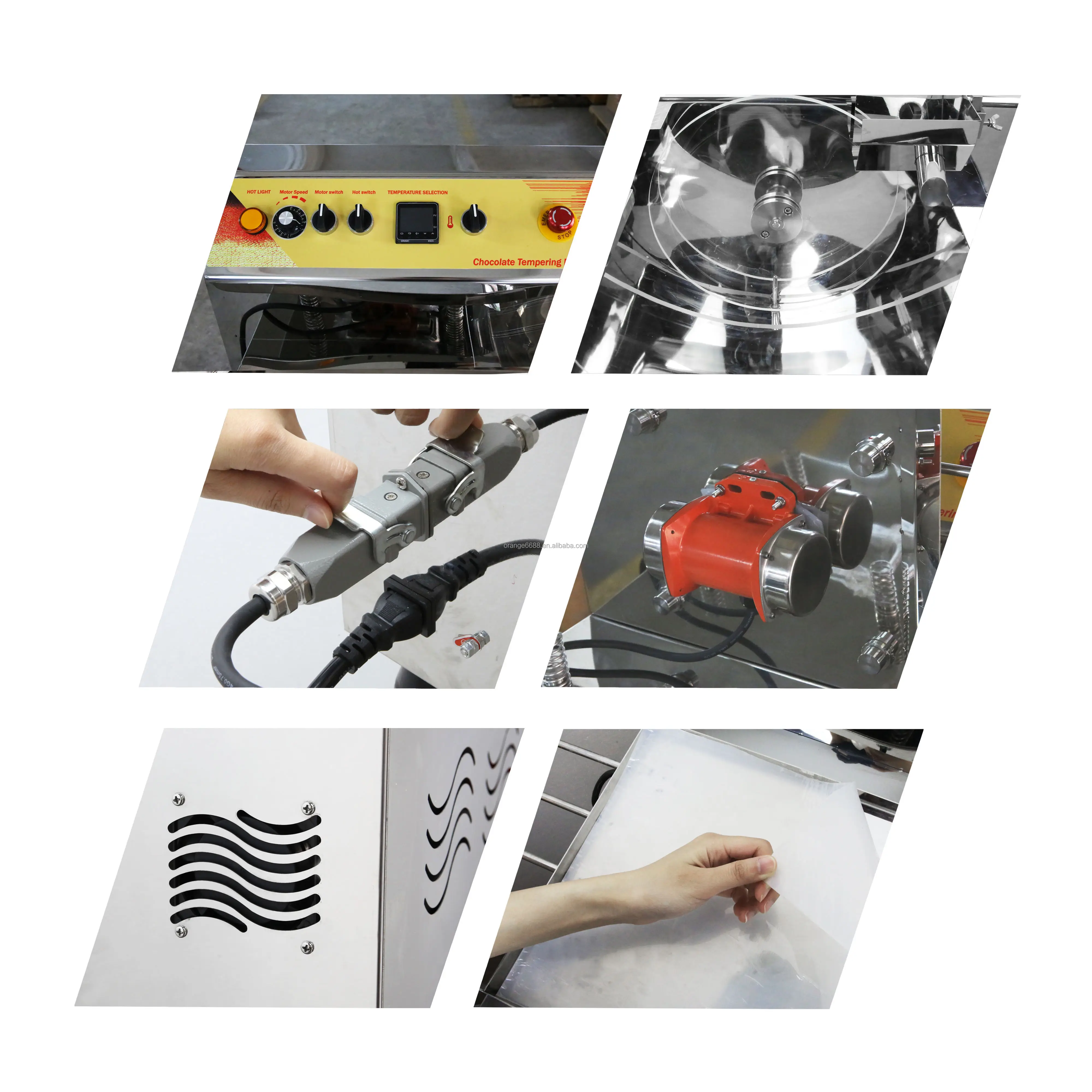 Multi-Function Chocolate Melting Tempering Coating Making Machine Vibration Table Molding Melting Machine