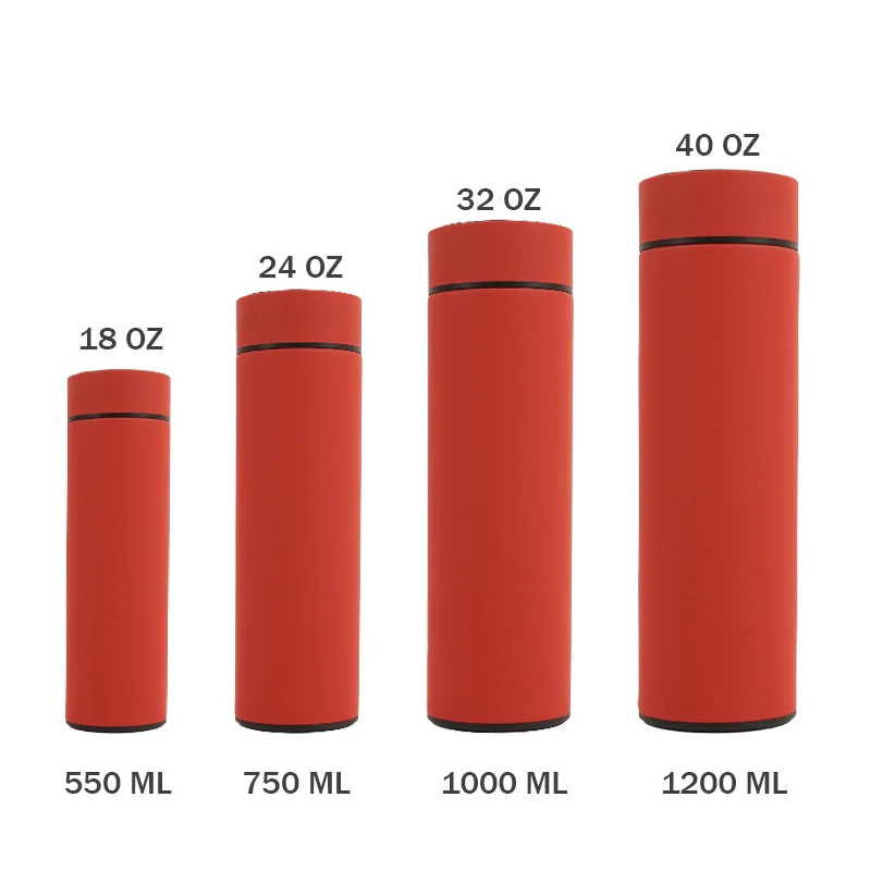 Top Quality Portable Adult Rubber Paint 304 Keep Hot Personalized Gifts Smart Vacuum Flask for Business Gife