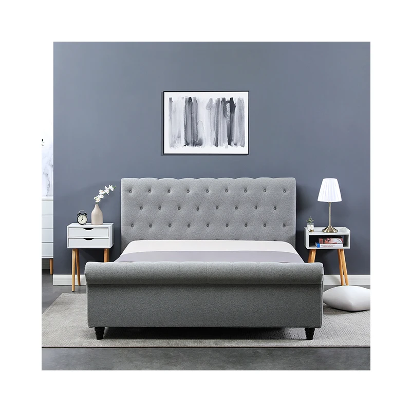  Manufacturer Well Made frame king size European-style wood bed in low price