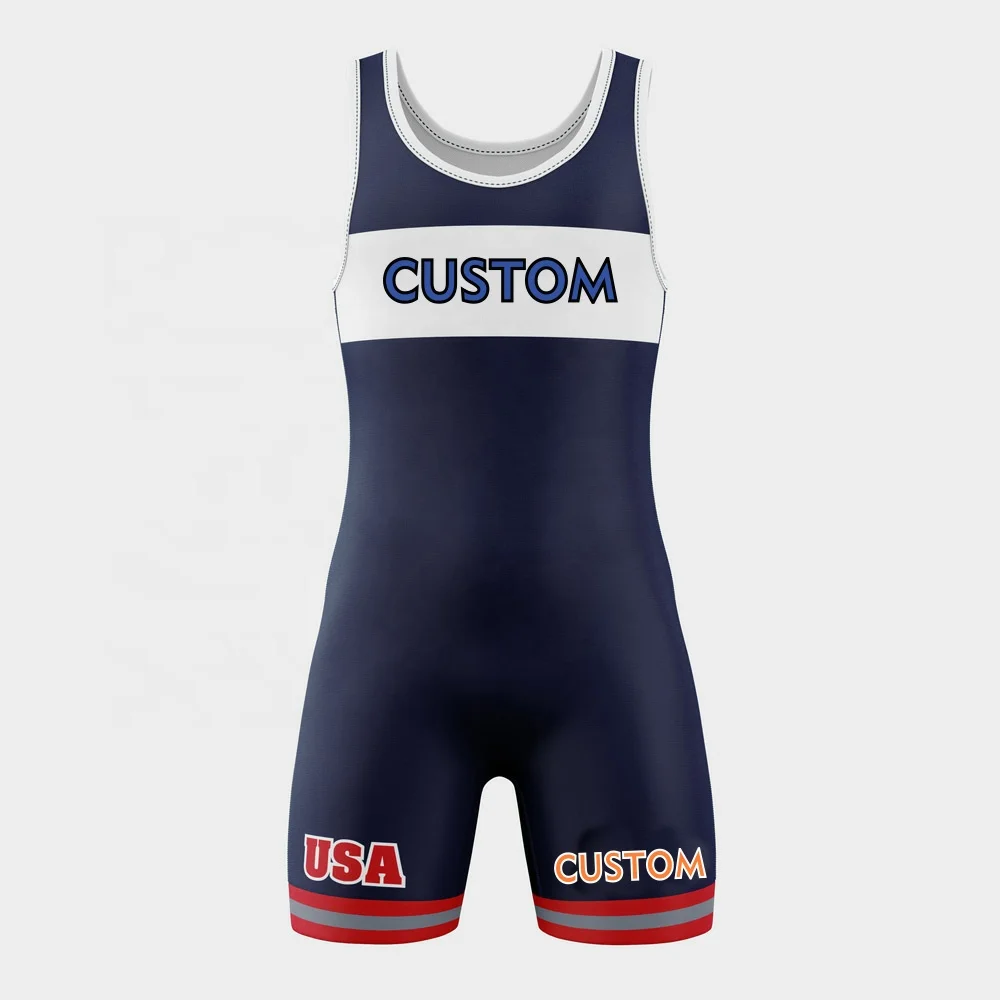 Design Your Own Custom Wrestling Singlet Sublimated 4XL Wrestling Singlets