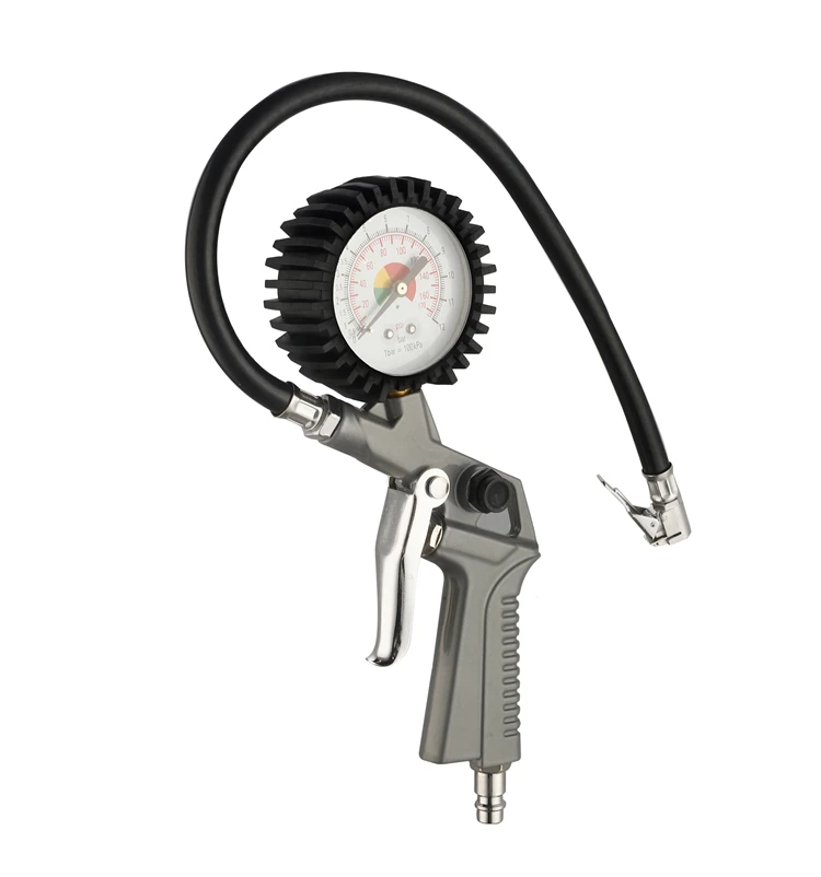 1/4'Durable Auto Tire Air Inflating Gun Digital Tire Inflator Digital Tire Pressure Gauge