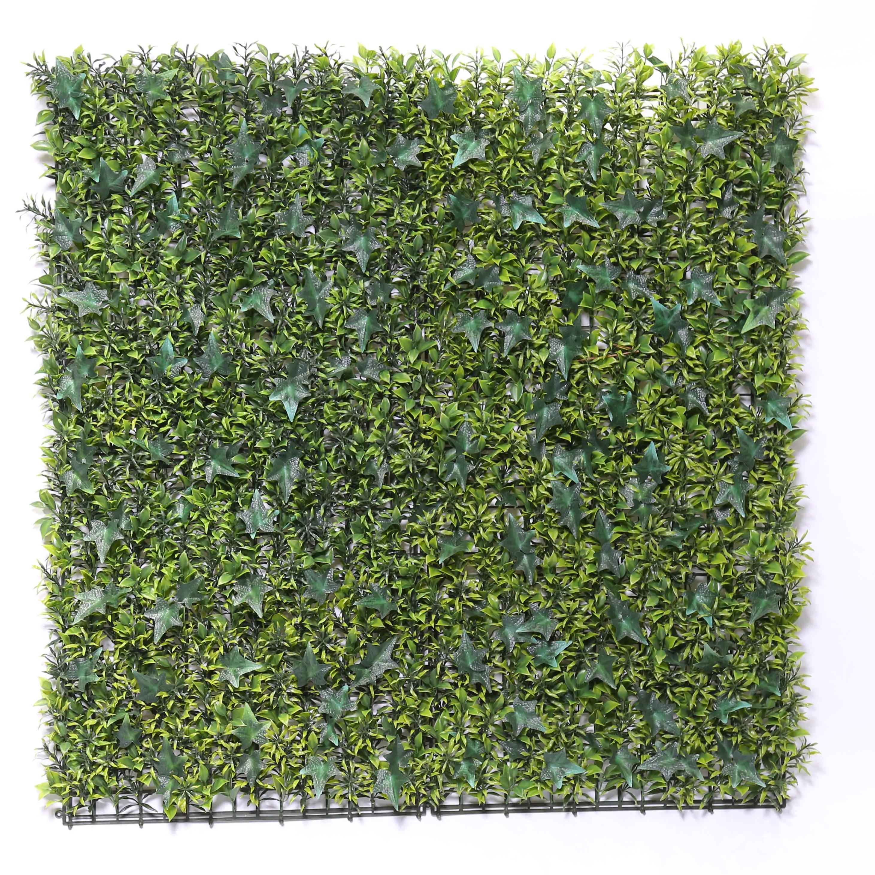 Custom UV Resistant Artificial Grass Hedge Panels for Modern Landscape Design Plant Wall
