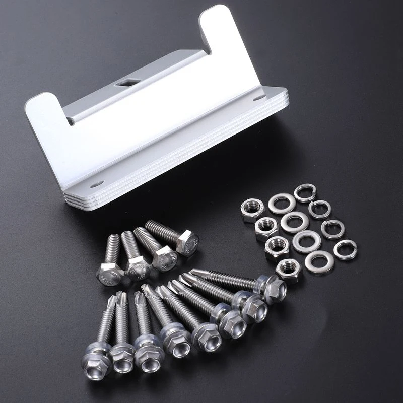 Солнечная панель Z-образный кронштейн монтажный плоский кровельный Настенный алюминиевый