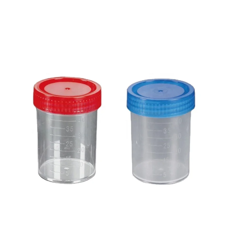 disposable 60ml plastic urine specimen container