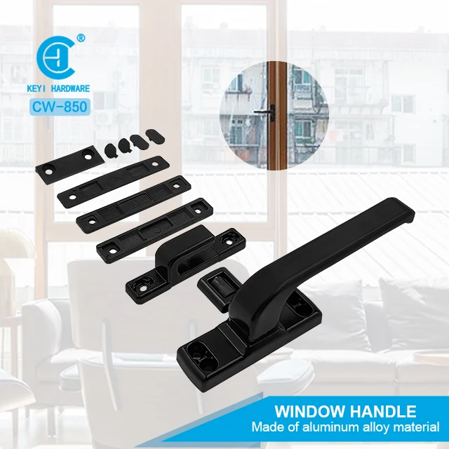 Aluminum Window Lever Handle Aluminium Casement Window Handle Lockable White Aluminum Window Handle