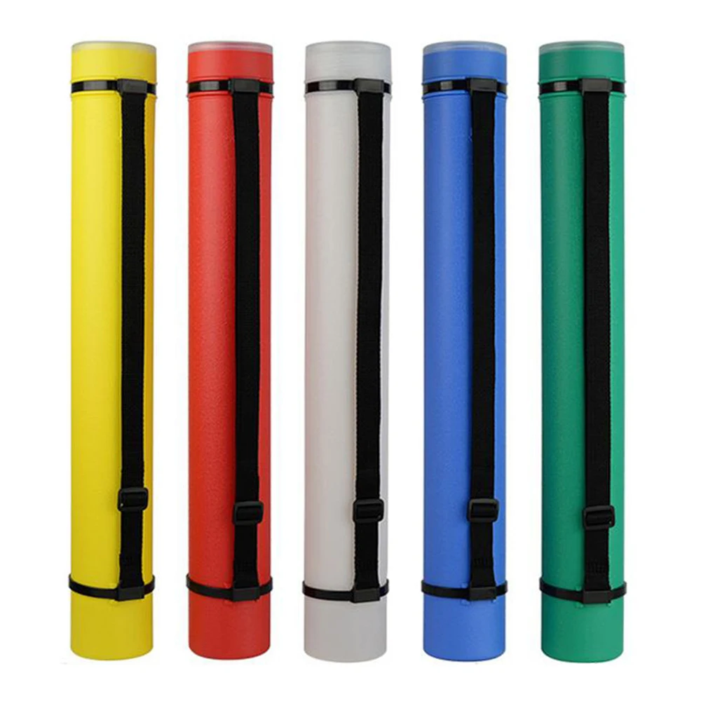 Extendable Poster Tubes Expand with Shoulder Strap PE Plastic Painting Tubes Drawings Art Portable Durable Round Storage Cases