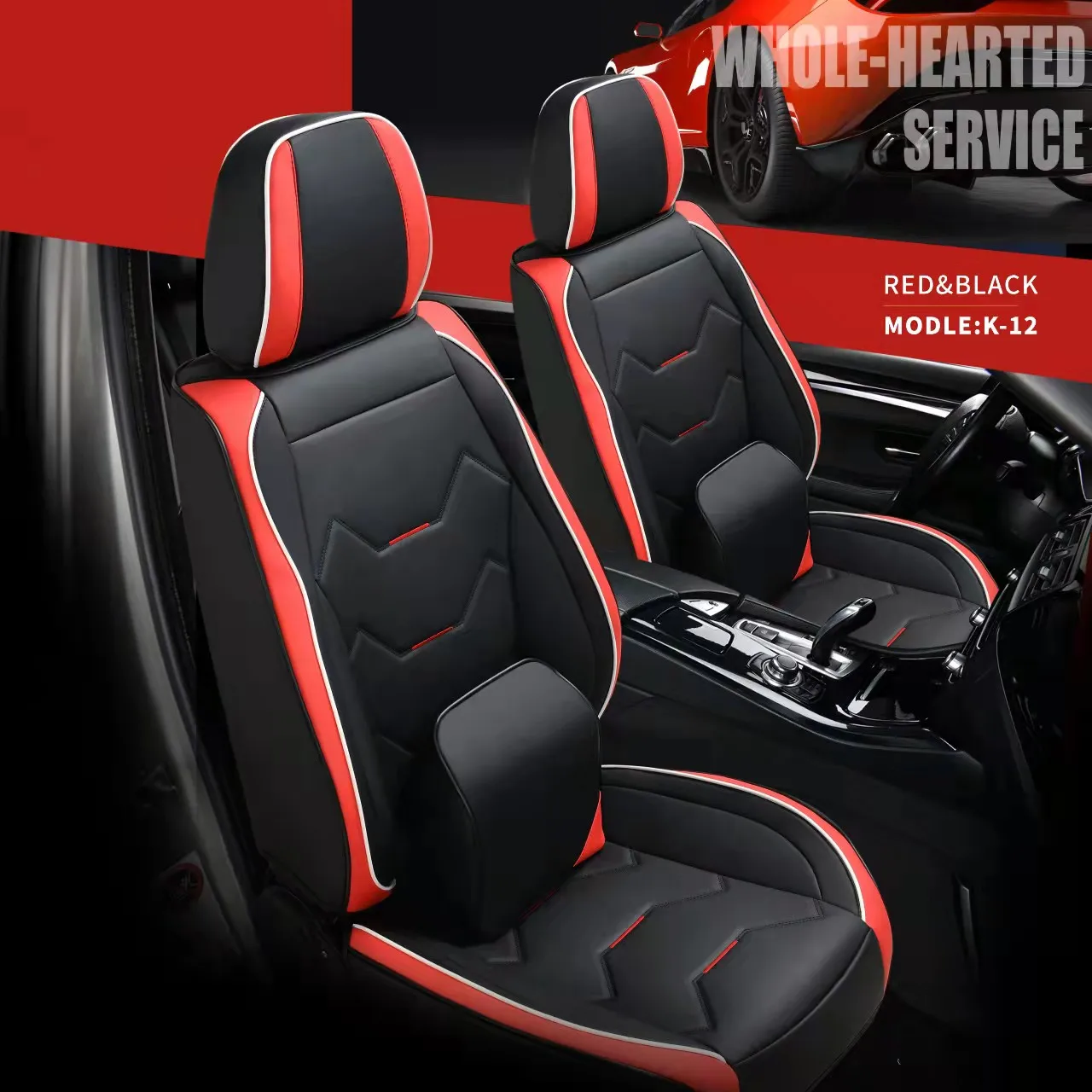 Made In China Car Seat Cover Sport Style 5d Universal Waterproof Belt Car Seat Cushion Leather Car Seat Cover