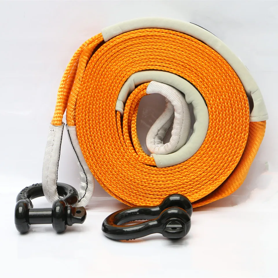 Оранжевый спасательный ремешок для внедорожника, грузоподъемность 8000 кг, длина 9 м, ширина 60 мм, Буксировочные Ремни для вездеходов всех транспортных средств