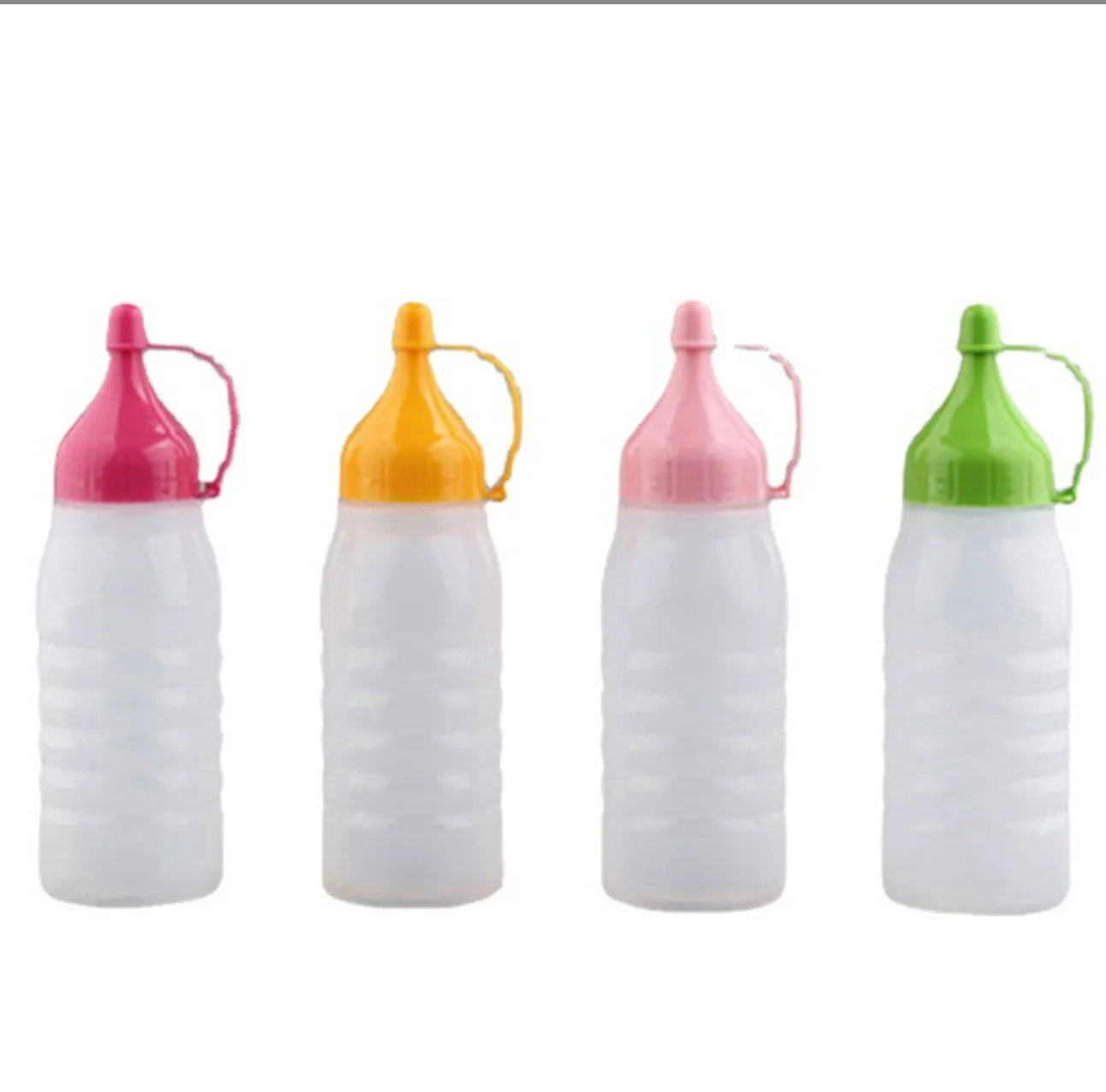 Spot Food Grade Translucent Squeeze  Thickened Sharp Spout Ketchup Bottle Hot Salad Dressing Bottle