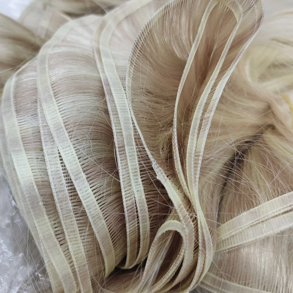 Russian Hair Supplier Double Drawn Raw Virgin Cuticle Aligned Flat Hair Weft