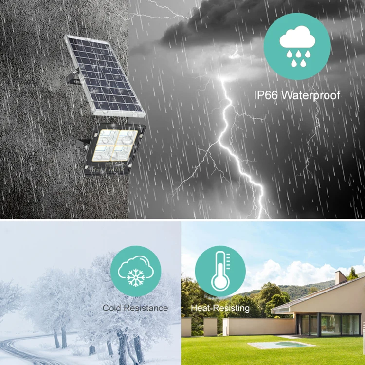 
Energy Saving Aluminium Remote Control 30watt 60watt 100watt 200watt 300watt Solar Powered LED Floodlight 