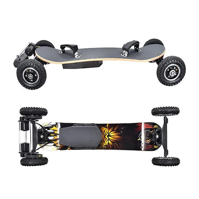 Professional powerful adult All terrain electric moutain board with 10S4P 10AH 3300W Belt Drive Motor 8 PLY maple + 2 PLY bamboo