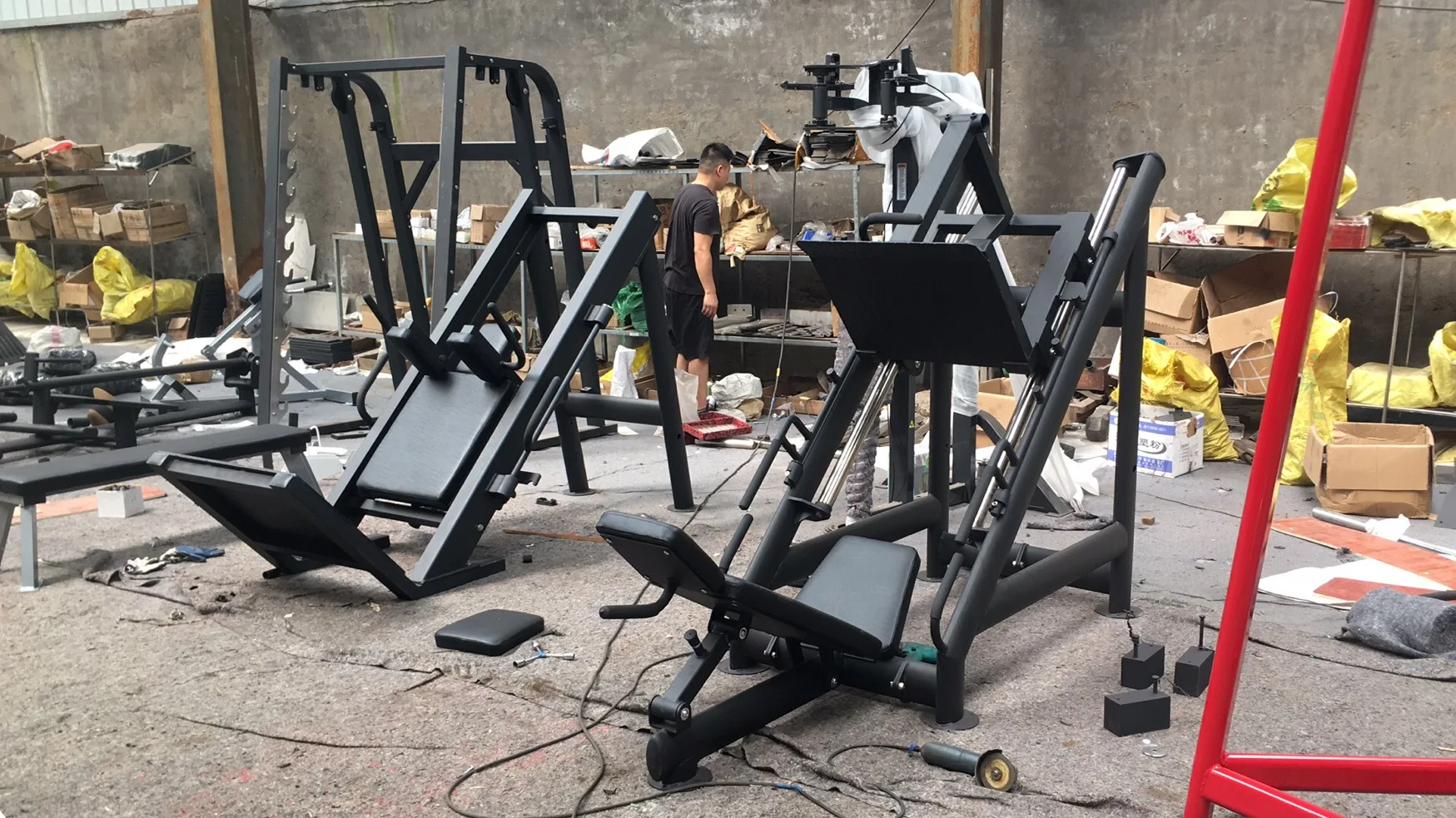 Huiti Fitness plate loaded machines gym home machine strength fitness equipment exercise Hack slide HT-G22