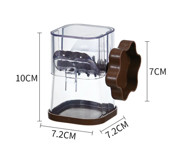 New Manual Grinder Rotating Nut and Chocolate Grinder Mini Plastic Food Crusher