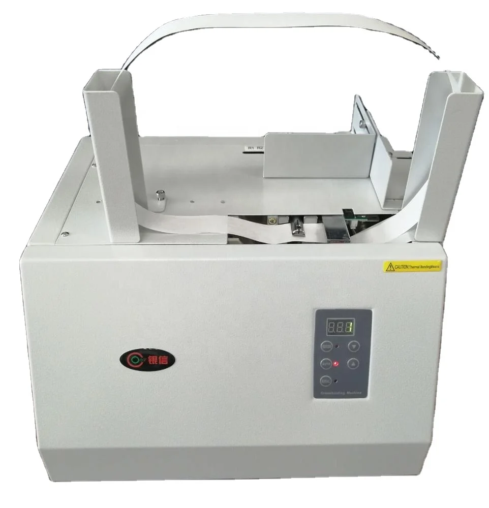 Small size portable banknotes banding machine 20/30/40mm wide tape strapping bundling machine