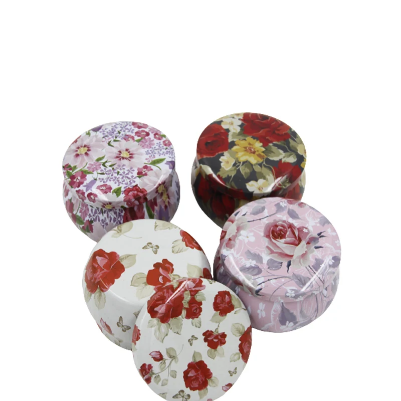 
Wholesale Price Decoration Metal Candy Mint Gift Tin Cans Candle Jars Soy Wax Candle Tins Box 