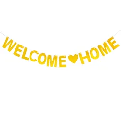 Student Soldier Vacation Holiday Family Party Decoration Background Welcome Home Hanging Letters Banner Photo Booth Props Sign