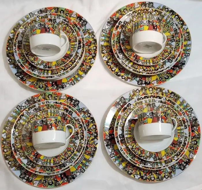 2022 hot sale 20pcs dinner set for habesha saba design
