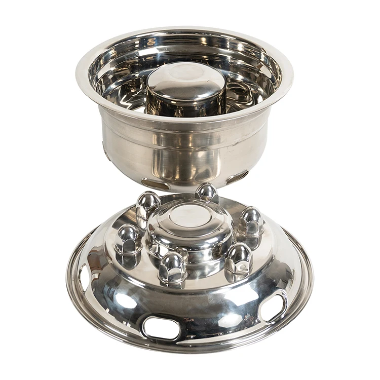 Factory wholesale customized mirror polished 16 stainless steel wheel cover simulator for trucks