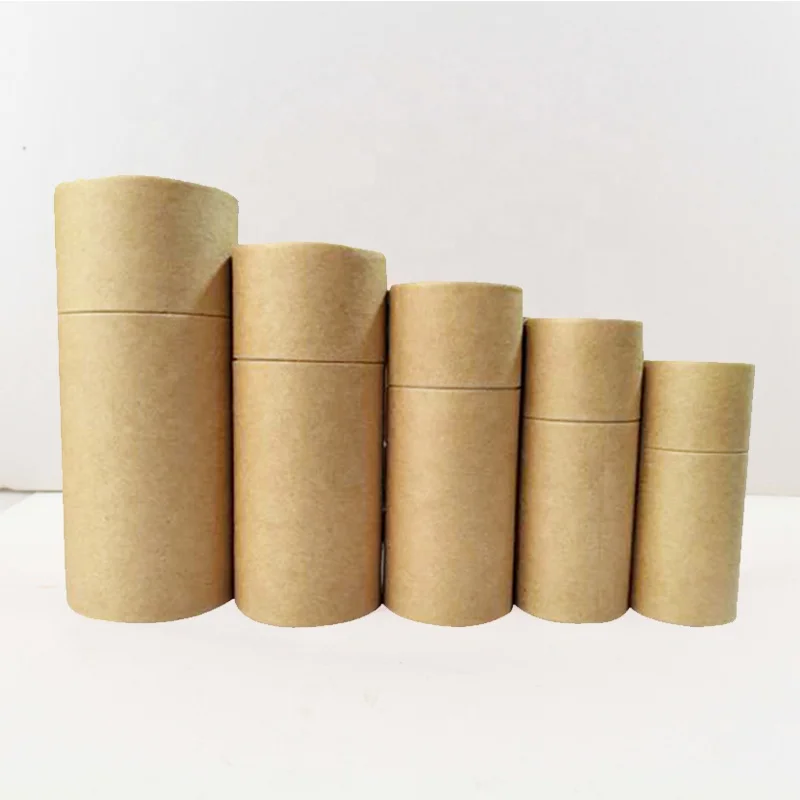 Factory customize paper cardboard tube luxury cylinder bottle packaging for perfume essential dropper bottle