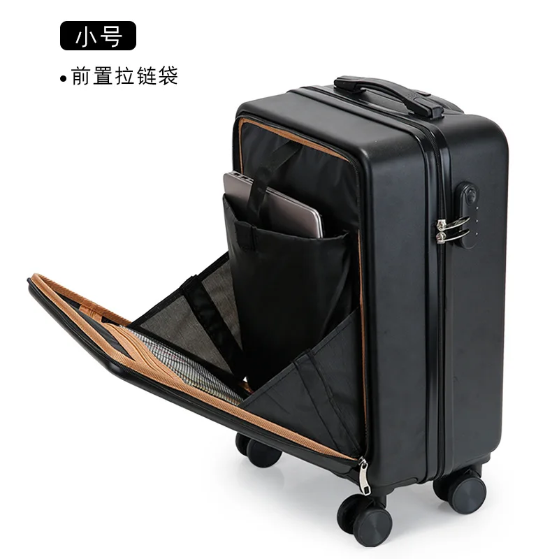Front Open Cover 20 inch Suitcase Universal Wheel Pull Rod Case Side Open Cover 26 inch Men And Women Boarding Luggage Suitcase