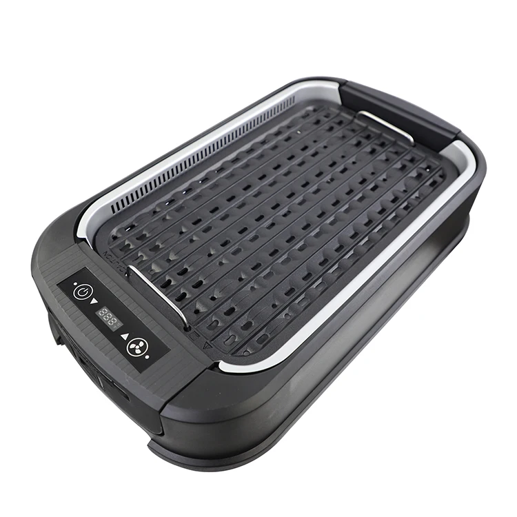 Electric Smokeless Portable Party Indoor Barbecue Grill With Water Filled Drip Tray 1200W