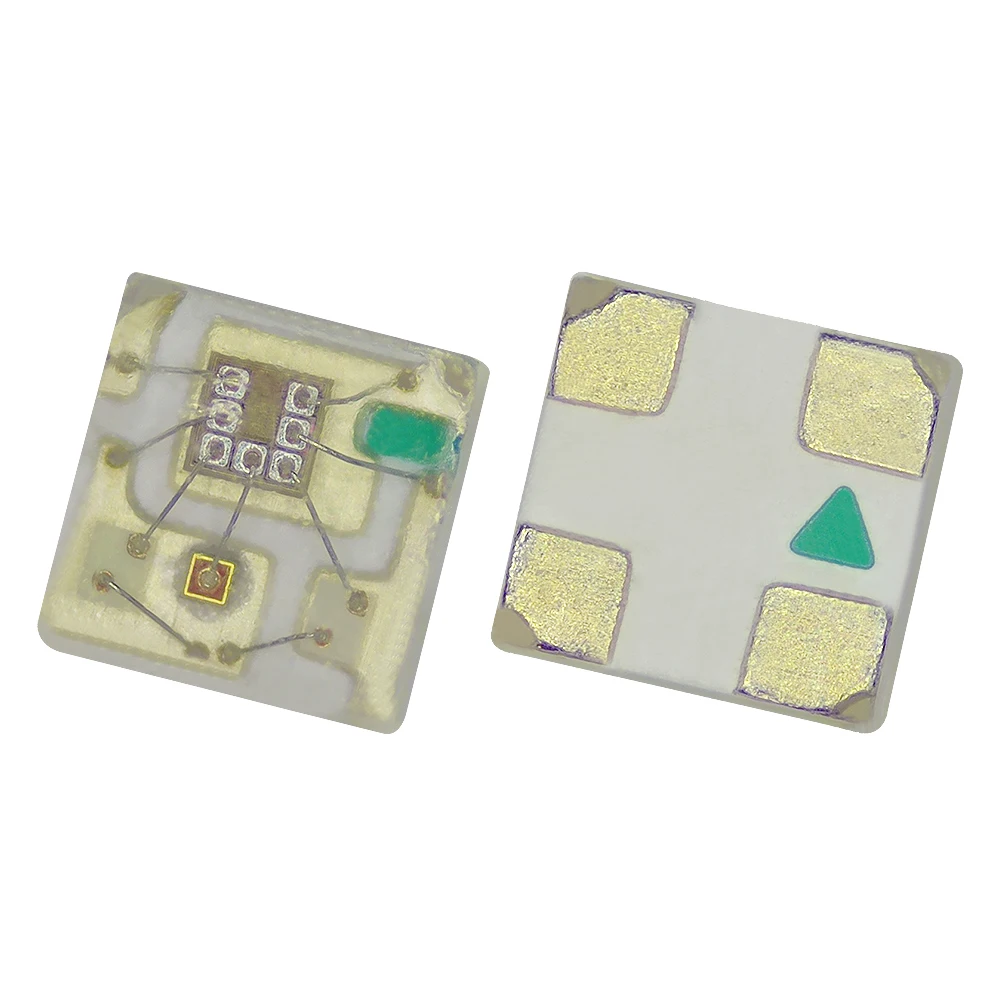 0402 RGB magic color LED lamp beads with built-in IC 2812 three-color 1010 red, blue and green light-emitting diodes