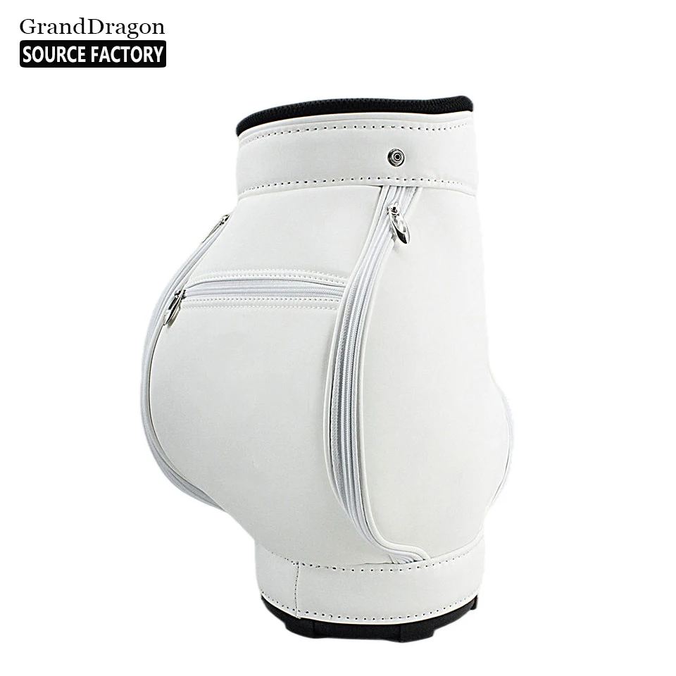 New Design Customized PU Leather Golf Pouch Holder Caddy  Bag